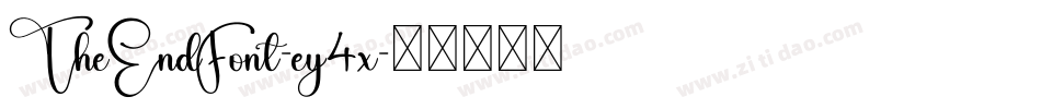 TheEndFont-ey4x字体转换