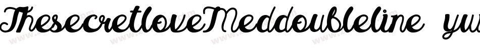 ThesecretloveMeddoubleline-ywYEV字体转换