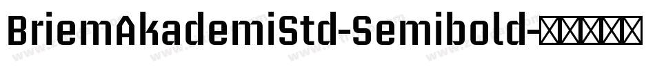 BriemAkademiStd-Semibold字体转换