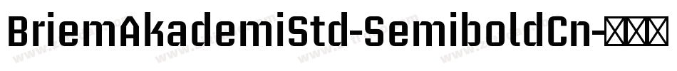 BriemAkademiStd-SemiboldCn字体转换 BriemAkademiStd-SemiboldCn字体转换