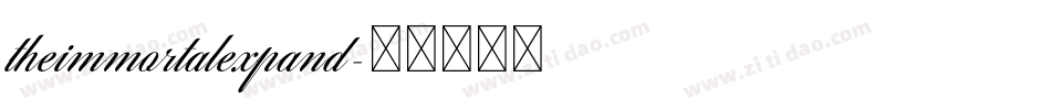 theimmortalexpand字体转换