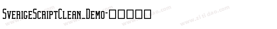 SverigeScriptClean_Demo字体转换
