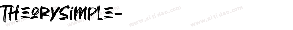 TheorySimple字体转换