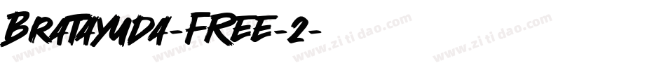 Bratayuda-FREE-2字体转换