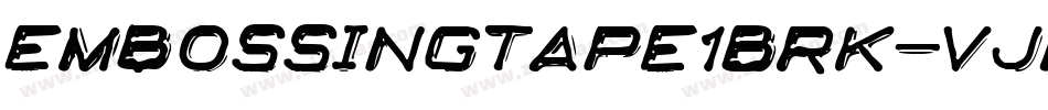 EmbossingTape1Brk-vJM9字体转换
