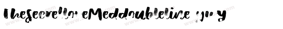 ThesecretloveMeddoubleline-ywYEV字体转换