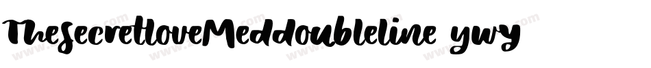 ThesecretloveMeddoubleline-ywYEV字体转换