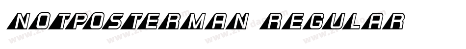 NotPosterman-Regular字体转换