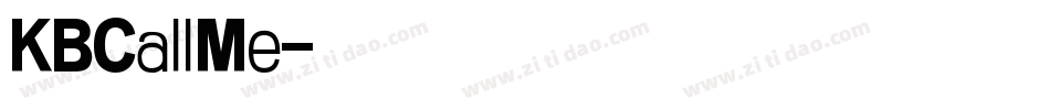 KBCallMe字体转换