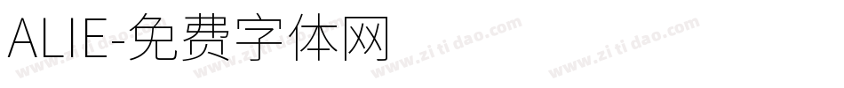 ALIE字体转换