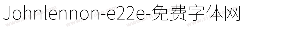 Johnlennon-e22e字体转换