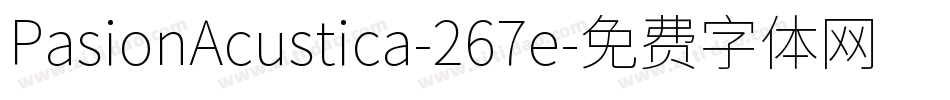 PasionAcustica-267e字体转换