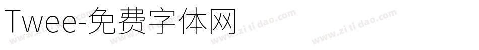 Twee字体转换