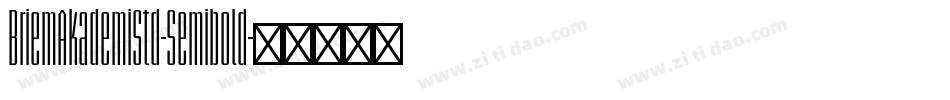 BriemAkademiStd-Semibold字体转换