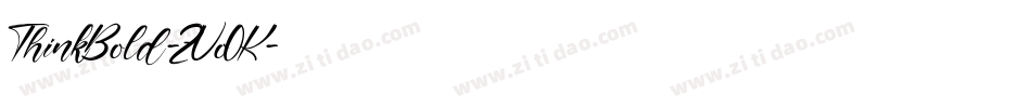 ThinkBold-ZVo0K字体转换