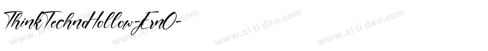 ThinkTechnoHollow-jErnO字体转换