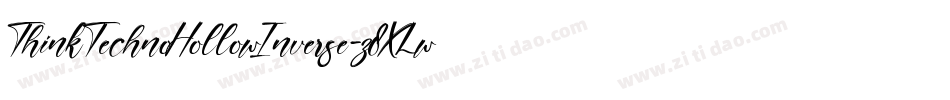 ThinkTechnoHollowInverse-z8XLw字体转换
