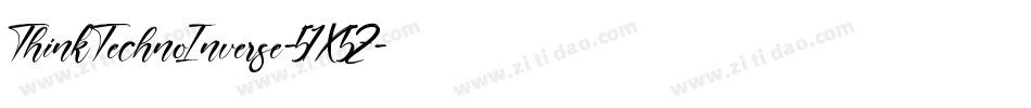 ThinkTechnoInverse-51X5Z字体转换