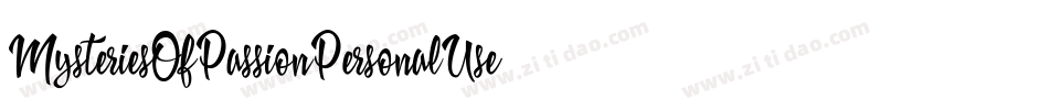MysteriesOfPassionPersonalUse-YzX5o字体转换