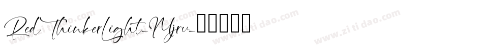 RedThinkerLight-Mjrv字体转换
