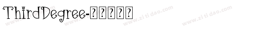 ThirdDegree字体转换