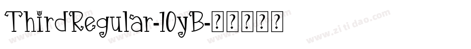 ThirdRegular-10yB字体转换
