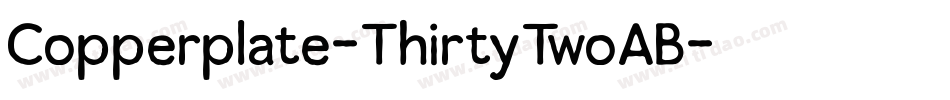 Copperplate-ThirtyTwoAB字体转换