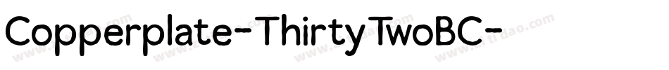 Copperplate-ThirtyTwoBC字体转换