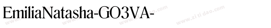 EmiliaNatasha-GO3VA字体转换