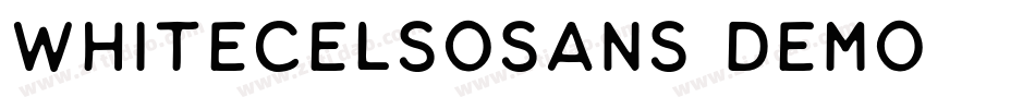 WhiteCelsoSans_demo字体转换