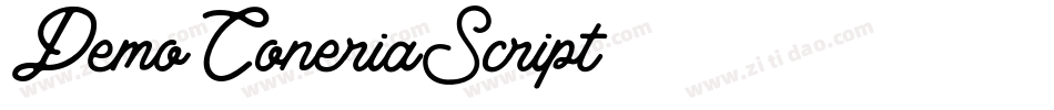 Demo_ConeriaScript字体转换