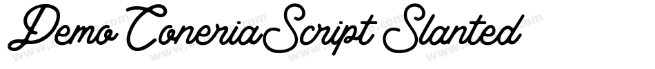 Demo_ConeriaScript_Slanted字体转换