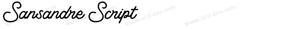 Sansandre_Script字体转换