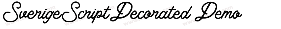 SverigeScriptDecorated_Demo字体转换