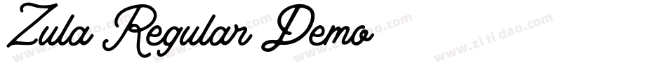 Zula-Regular_Demo字体转换