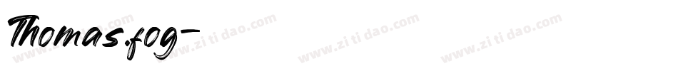Thomas.fog字体转换