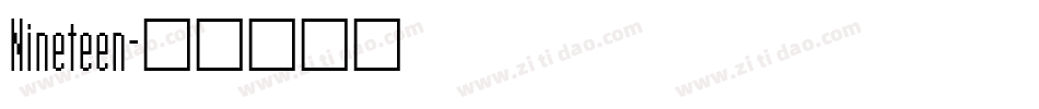 Nineteen字体转换