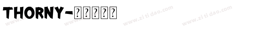 THORNY字体转换