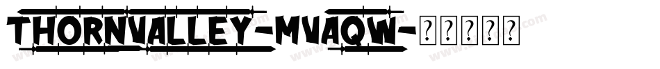 ThornValley-MVAqw字体转换