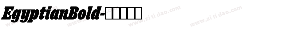 EgyptianBold字体转换