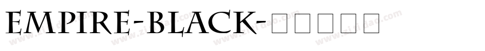 Empire-Black字体转换