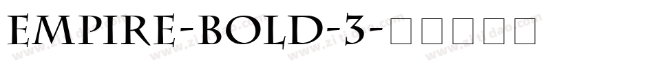Empire-Bold-3字体转换