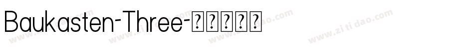 Baukasten-Three字体转换