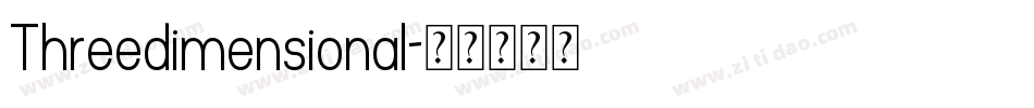 Threedimensional字体转换