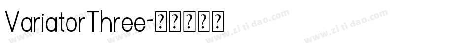 VariatorThree字体转换