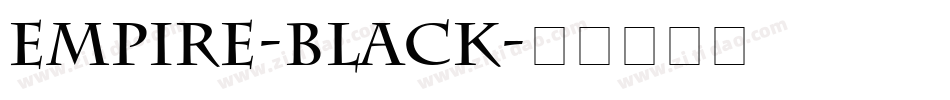 Empire-Black字体转换