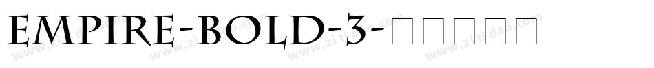 Empire-Bold-3字体转换