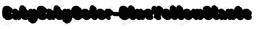 BabyBabyColor-BlueYellowSlanted字体转换