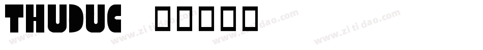 THUDUC字体转换
