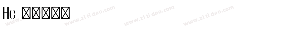 Hc字体转换